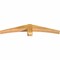 Ekena Millwork Bellingham Rough Sawn Timber Gable Bracket, Western Red Cedar, 48"W x 8"H x 4"D x 4"F, 4/12 Pitch GBW048X08X0404BEL00RWR - alternate 2